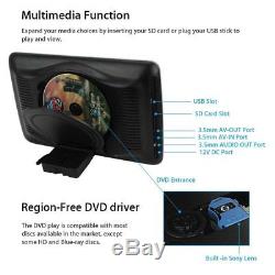 2PCS 10.1 1024600 HD LCD Car Headrest Monitor DVD Player HDMI/USB/SD/IR/FM Kit