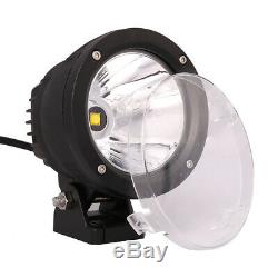 2X 4 25W LED Work Light Round Spot Driving Fog Lamp Offroad 4X4 4WD ATV Boat
