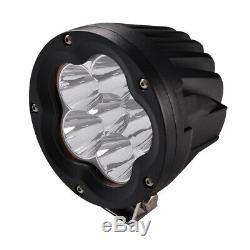 2X 5 90W LED Work Light Spot Round Driving Fog Lamp Offroad SUV 4WD + Cover