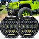 2X 7 INCH 260W LED Headlight Hi/Lo Beam DRL For Jeep Wrangler CJ JK LJ Rubicon
