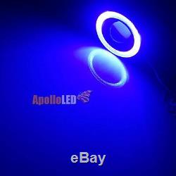 2pcs 3.5'' High Power Blue COB Angel Eye Halo Rings Projector LED Fog Light Lamp