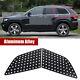 2pcs Rear Window Glass Plate Decor Cover For Jeep Grand Cherokee 11-20 Aluminum