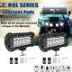 2x 7in 288w Led Driving Work Light Bar Spotlight Tri Row Off Road 4wd Boat Vs 9