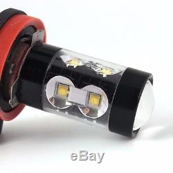 2x H11 H8 50W CREE 6000K White LED Projector High Power Fog Driving Lights Bulb
