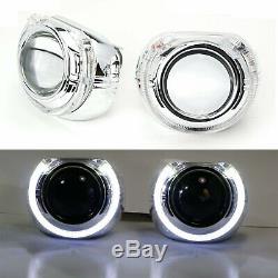 3.0 H1 Bi-Xenon Projector Lens with S-MAX LED Halo Ring Shrouds For Headlights