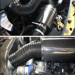3'' Carbon fiber Air filter Cool Induction Ram Cold Air Intake with Intake Hose