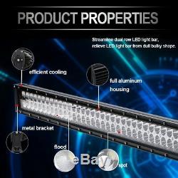 300W 52 Led Light Bar+ 2x18W LED Light + 3 LEAD Rocker Switch Wiring Harness