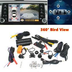 360° Bird Eye View Panoramic 4 Camera Car DVR Recording Parking Rear View Videos