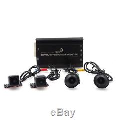 3D HD 360° Full View Parking System Bird View Panorama 4-CH Camera Car DVR Kit