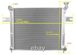 3Row Radiator FIT 2005-2010 Jeep Grand Cherokee 3.7L/ 4.7L 6.1L Gas, 3.0L Diesel