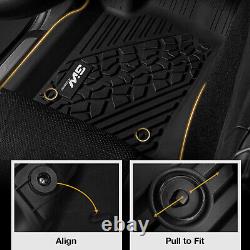 3W Floor Mats Fit For 2013-2015 Jeep Grand Cherokee All Weather TPE Floor Liners