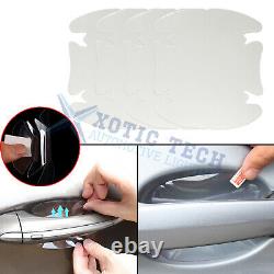 4 x Invisible Clear Adhesive Car Door Handle Paint Scratch Protection Film Sheet