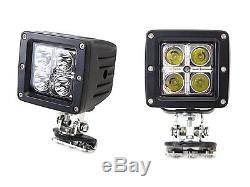 40W CREE LED Pods with Universal A-Pillar Hinge Bracket/Wirings For Truck Jeep SUV