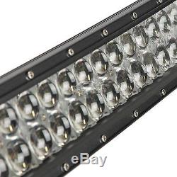 42INCH 560W CREE Curved LED Light Bar Flood Spot Combo Offroad Truck 4WD 44 50