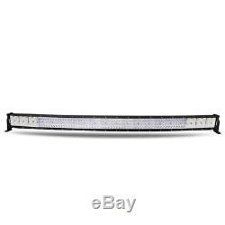 42INCH Curved 5152W Quad Rows CREE LED Light Bar Combo Offroad 4WD Truck ATV 40