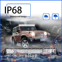 42Inch 2520W LED Light Bar Combo + 22 +4 CREE PODS OFFROAD SUV 4WD ATV 44 20