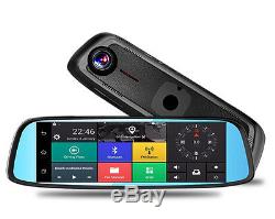 4G Touch Car DVR Camera Mirror GPS Android 5.1 Dual Lens HD 1080p Video Recorder