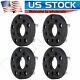 4X 1.25 5x4.5 to 5x5.5 Black Wheel Adapters 1/2 Studs Spacers For Ford