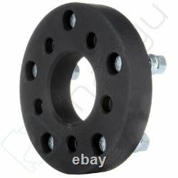 4X 1.25 5x4.5 to 5x5.5 Black Wheel Adapters 1/2 Studs Spacers For Ford