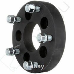 4X 1.25 5x4.5 to 5x5.5 Black Wheel Adapters 1/2 Studs Spacers For Ford