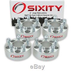 4pc 2 Hubcentric Wheel Spacers for Jeep Grand Cherokee Wrangler 5x4.5 lr