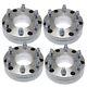 4x 2 5x5 to 6x5.5 Wheel Adapter for Chevy 6 lug wheels onto a 5 lug truck