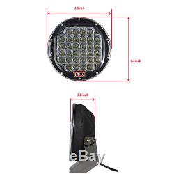 4x 9inch 185W Offroad Led Driving Light Pods SUV 4X4 Bumper Fog Spot Lamp Round