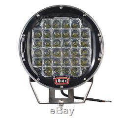 4x 9inch 185W Offroad Led Driving Light Pods SUV 4X4 Bumper Fog Spot Lamp Round