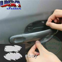 4x Sheets Clear Adhesive Car Door Handle Paint Protector Scratch Film Guard