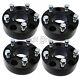 4xHubcentric 2 Black Wheel Spacers for Jeep JK JKU Rubicon Grand Cherokee 5x5