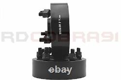 5 JEEP 5x4.5 TO 5x5 2 THICK BLACK HUB CENTRIC WHEEL SPACERS ADAPTERS CONVERSION