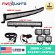 50'' 288W LED LIGHT BAR CURVED DRIVING +CREE 20 +418W Combo Free Wires Offroad