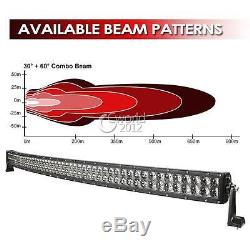 50inch 480W CREE LED Curved Light Bar Combo Offroad UTE Jeep Driving 4WD ATV 52