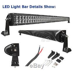 50inch 480W Truck LED Light Bar Offroad Fit For JEEP Grand Cherokee XJ Dodge 54