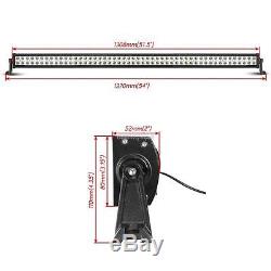 52 700W +4 18W CREE LED Work Light Bar Spot Flood Truck ATV 4WD For Jeep Ford