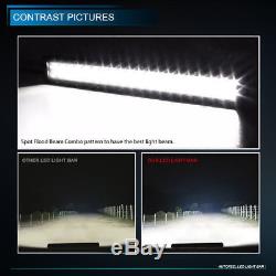 52INCH 672W Led Light Bar Spot Flood Work Driving SUV JEEP Off-road NO Curved