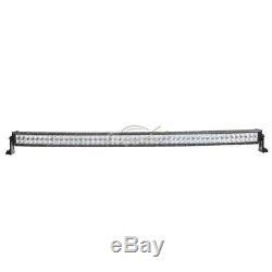 52Inch Curved Led Light Bar+22+4inch Cree Pods OFFROAD SUV 4WD CHEVY GMC RAM 50