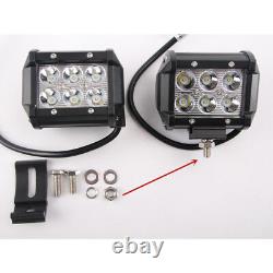 52in 300W Combo Led Light Bar+22inch 120W+ 4X 18W 4Cube Pods+2pcs Wiring Kit