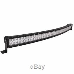 52in 300W Curved LED Light Bar + 22in 120W LED Bar +4X 4 18W Pods PK 20+50