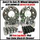 5x4.5 To 5x4.75 Wheel Adapters Spacers 1 Inch Thick 5x114.3 To 5x120 + 20 Lugs