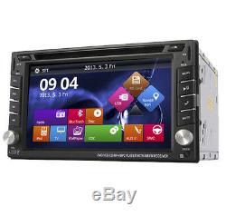 6.2 2Din HD 169 Bluetooth Car SUV 7 Colors GPS Navigation Stereo DVD CD Player