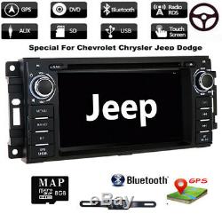 6.2 Car DVD Player GPS Stereo Radio For Jeep Grand Cherokee/Chrysler/Dodge +Cam