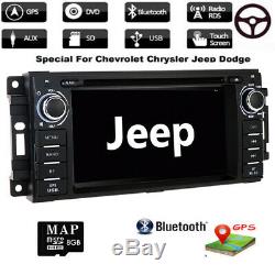 6.2 Car Radio GPS DVD Player RDS Stereo For Jeep Grand Cherokee Chrysler Dodge