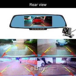 6.86 Dual Lens Car GPS DVR GPS Navigation Rearview Mirror Camera 1080P Dash Cam