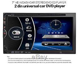 6.95 2 Din In-dash Bluetooth Car Stereo DVD MP3 Player FM Radio TouchScreen Aux