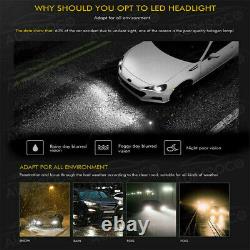 6Combo LED Headlight Bulbs for Toyota Tacoma 2016-2021 High+Low Beam+Fog Light