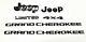 6PC Gloss Black Front Rear Door 4X4 LIMITED EMBLEM 2014-2021 Jeep Grand Cherokee