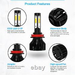 6Pcs LED Headlight & Fog Bulbs Light Kit Combo For Jeep Grand Cherokee 2017-2020