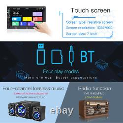 7 2 Din Radio for Apple/android Carplay Bt Car Stereo Touch Screen with Camera