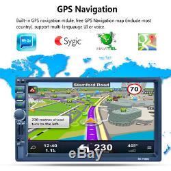 7'' 2DIN Bluetooth Car Dash MP5 Player GPS NAVIGATION Audio Radio Stereo Pretty